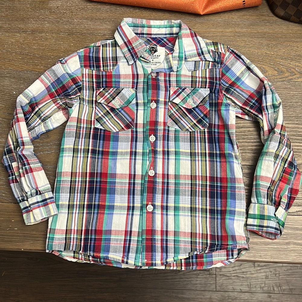 Boys fall button up